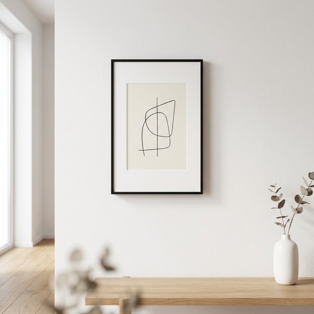 Minimalist Frame on Wall